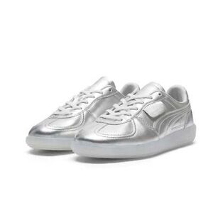 WOMENS PUMA PALERMO CHROME Silver Sneakers Size 8.5